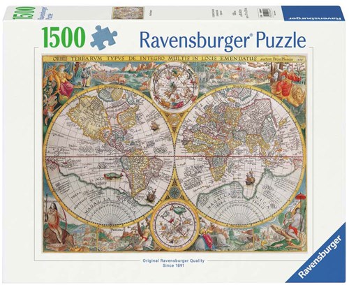 Ravensburger Puzzle Weltkarte 1594 - 1500 Teile Puzzle-2