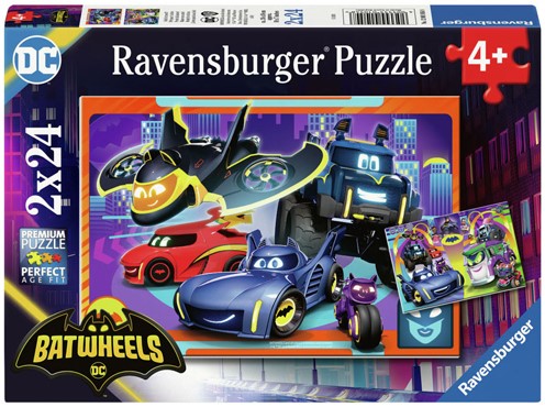 Ravensburger 2 Puzzles - Die Batwheels in Aktion - 24 Teile