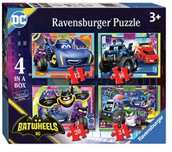 Ravensburger Batwheels Puzzle 4in1 Kinderpuzzle Karton 72 Teile