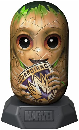 Ravensburger 3D Puzzle Marvel Groot - Hylkies Kapsel Figur 54 Teile-2