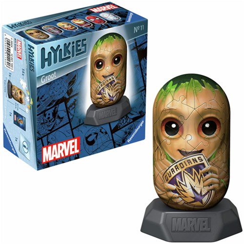 Ravensburger 3D Puzzle Marvel Groot - Hylkies Kapsel Figur 54 Teile-3