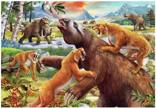 Ravensburger Kinderpuzzle Dinosaurier Tiere - 2 x 24 Teile Puzzle-3