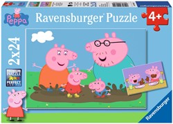 Legpuzzel Gelukkige Familie Peppa Pig, 2x24st.