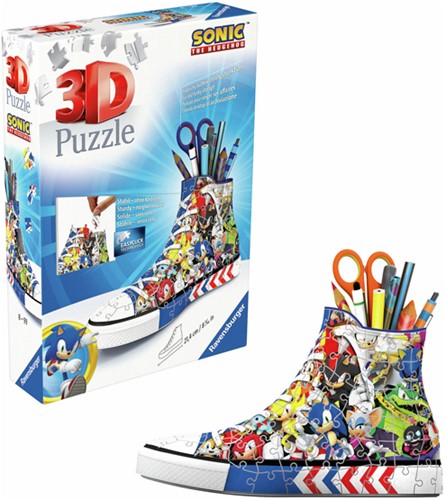 3D Puzzel Pennenbak Sonic The Hedgehog, 108st.-3