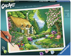 Ravensburger Malen nach Zahlen CreArt Cottage Garden Malset