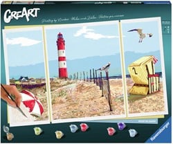 Ravensburger Malen nach Zahlen CreArt - Beside the Seaside Malset