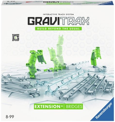 Ravensburger GraviTrax Erweiterung Brücken - Ideales Zubehör für spektakuläre Kugelbahnen, Konstruktionsspielzeug für Kinder ab 8 Jahren