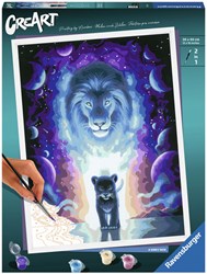 Ravensburger Malen nach Zahlen - CreArt Lion Jojoesart Edition für Erwachsene