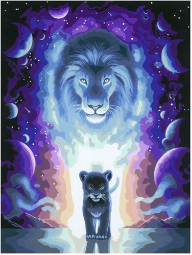 Ravensburger Malen nach Zahlen - CreArt Lion Jojoesart Edition für Erwachsene-2