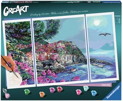 Ravensburger Malen nach Zahlen - CreArt Romantic Cinque Terre Malset
