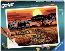 Ravensburger Malen nach Zahlen - Savannah Landscapes kreatives Spielzeug