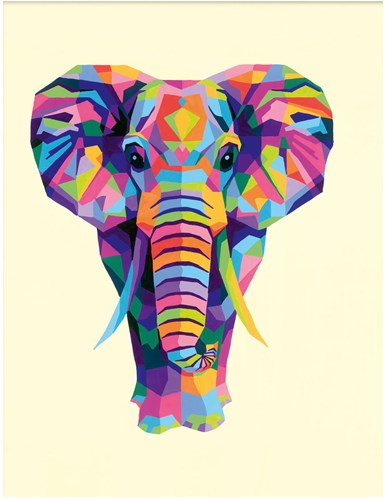 Ravensburger Malen nach Zahlen - CreArt Elephant Malset für Erwachsene-2