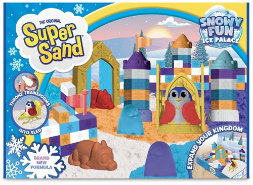 Goliath Super Sand Schneesand Spielset - Ice palace kreatives Spielzeug