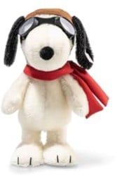 Steiff Plüsch Snoopy Kuscheltier Flying Ace - Peanuts Hund 28 cm