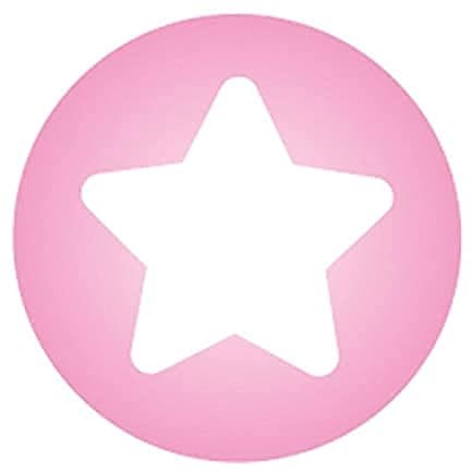 Heimess Holzperlen Spielzeug rosa mit weißem Stern - Baby Beißring