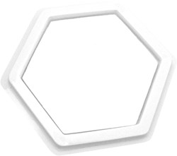 Eduplay Stempelkissen weiß Hexagon kreatives Spielzeug für Kinder