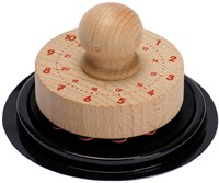 Eduplay Holz Stempel Uhr mit Stempelkissen - Lernuhr Spielzeug-3