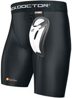 Shock Doctor Core Compression Short mit Bio Flex Cup Schwarz - S