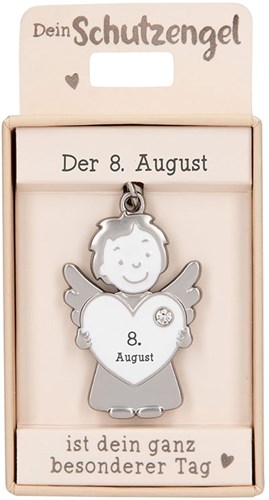 Depesche Schlüsselanhänger Engel Glück 08. August Geschenk für Kinder