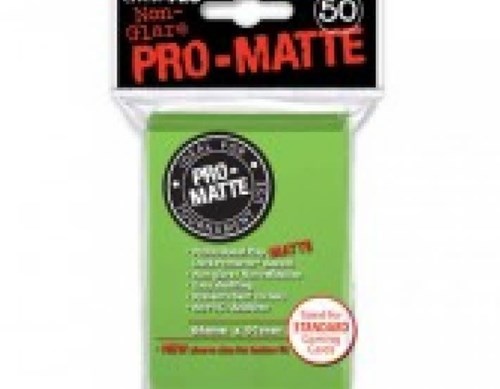 Ultra Pro Kartenhüllen Pro-Matte limettengrün 66x91mm 50 Stück