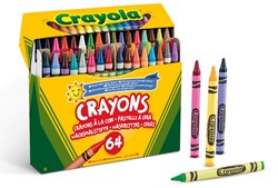 Crayola Buntstifte Set - 64 Stück kreative Wachsmalstifte