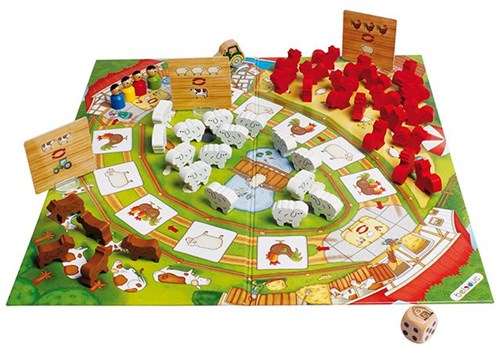 Beleduc Happy Farm Lernspiel Bauernhof für Kinder aus Karton-2