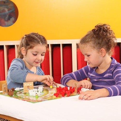 Beleduc Happy Farm Lernspiel Bauernhof für Kinder aus Karton