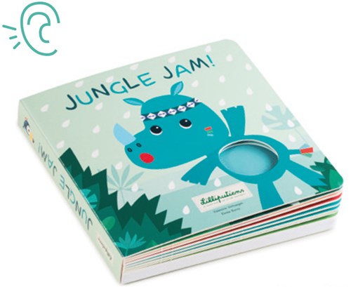 Lilliputiens JUNGLE JAM Streichel-Sound-Buch 