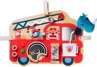 Lilliputiens Holz-Aktivitätenpanel Feuerwehrwagen sensorisches Spielzeug