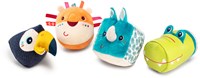 Lilliputiens Jungle-Formen - Set aus 4 weichen Rasseln - buntes Babyspielzeug