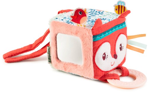 Lilliputiens Aktivitätswürfel Alice - pädagogisches Babyspielzeug mit Texturen und Motiven