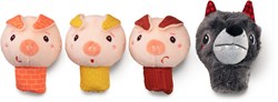 Lilliputiens Fingerpuppen Wolf und 3 kleine Schweinchen - interaktives Spielzeug