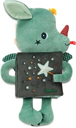 Lilliputiens - Kuscheliges Fühlbuch Joe der Drache mit Leuchteffekt und Aktivitäten