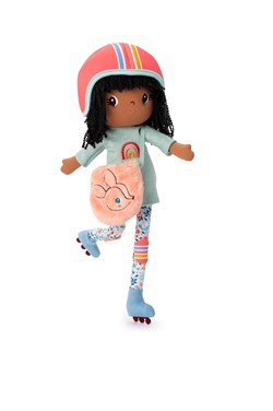 Lilliputiens Puppe Liza auf Rollschuhen - weiche Kuschelpuppe - 43 cm - ab 2 Jahren