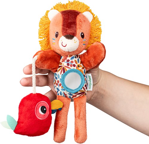 Lilliputiens - Aktivitätenspieltier Handpuppe Jack der Löwe - Plüschpuppe mit Aktivitäten für Babys und Kleinkinder-2