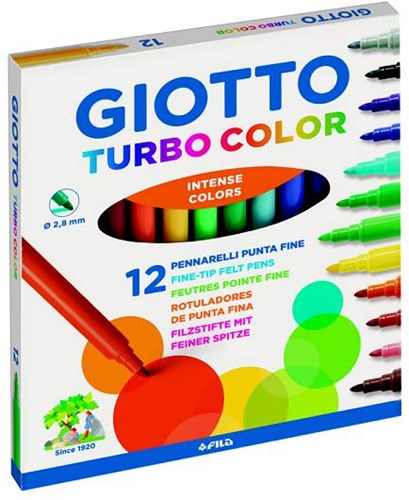 Giotto 12 Giotto Turbo color viltstiften F07190