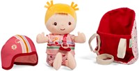 Lilliputiens Babypuppe Lena mit Fahrradsitz und Zubehör - Stoffpuppe-2