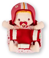 Lilliputiens Babypuppe Lena mit Fahrradsitz und Zubehör - Stoffpuppe