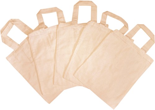 Cotton bags large set of 5