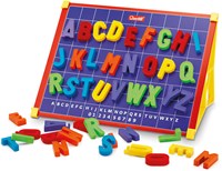 Quercetti Magnettafel Lernspielzeug ABC 53-teilig magnetisch
