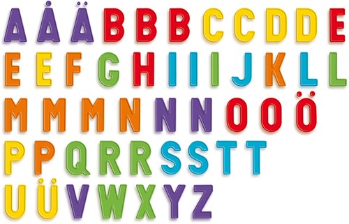 Quercetti Magnettafel Lernspielzeug ABC 53-teilig magnetisch-3