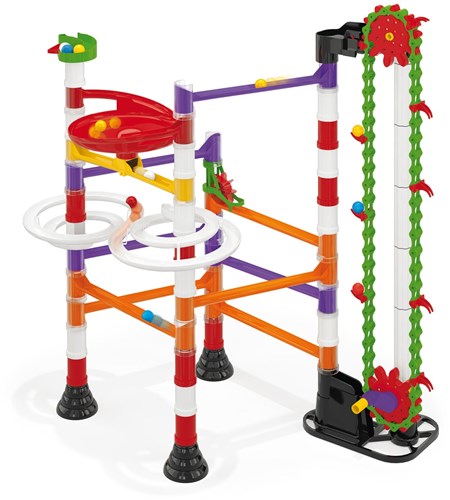 Quercetti Murmelbahn Migoga mit Lift - 150-teiliges Bauspielzeug