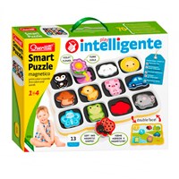 Quercetti magnetisches Formenpuzzle Tiere und Farben für Kinder