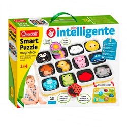 Quercetti magnetisches Formenpuzzle Tiere und Farben für Kinder