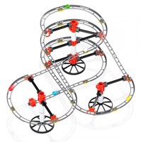Quercetti Murmelbahn Rollercoaster 94-teiliges Bauspielzeug