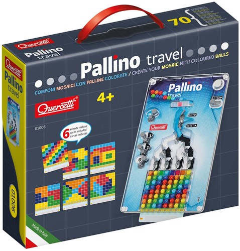 Quercetti Geschicklichkeitsspiel Mini Pallino Reisespiel für Kinder