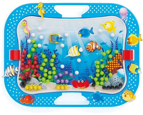 Quercetti Ozeanspaß Mosaik Spielset - Fish & Pegs - 316-teilig - Kreatives Spielzeug-2