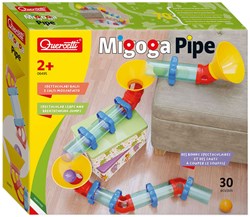 Quercetti Murmelbahn Migoga Pipe 30-teilig buntes Spielzeug