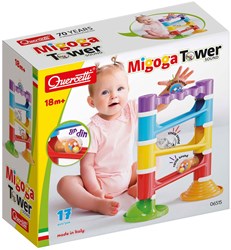 Quercetti Murmelbahn Migoga Turm mit Sound - buntes Spielzeug