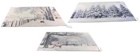Svenska Living Fußmatte Winter 43x73cm Weihnachten grau Anti-Rutsch